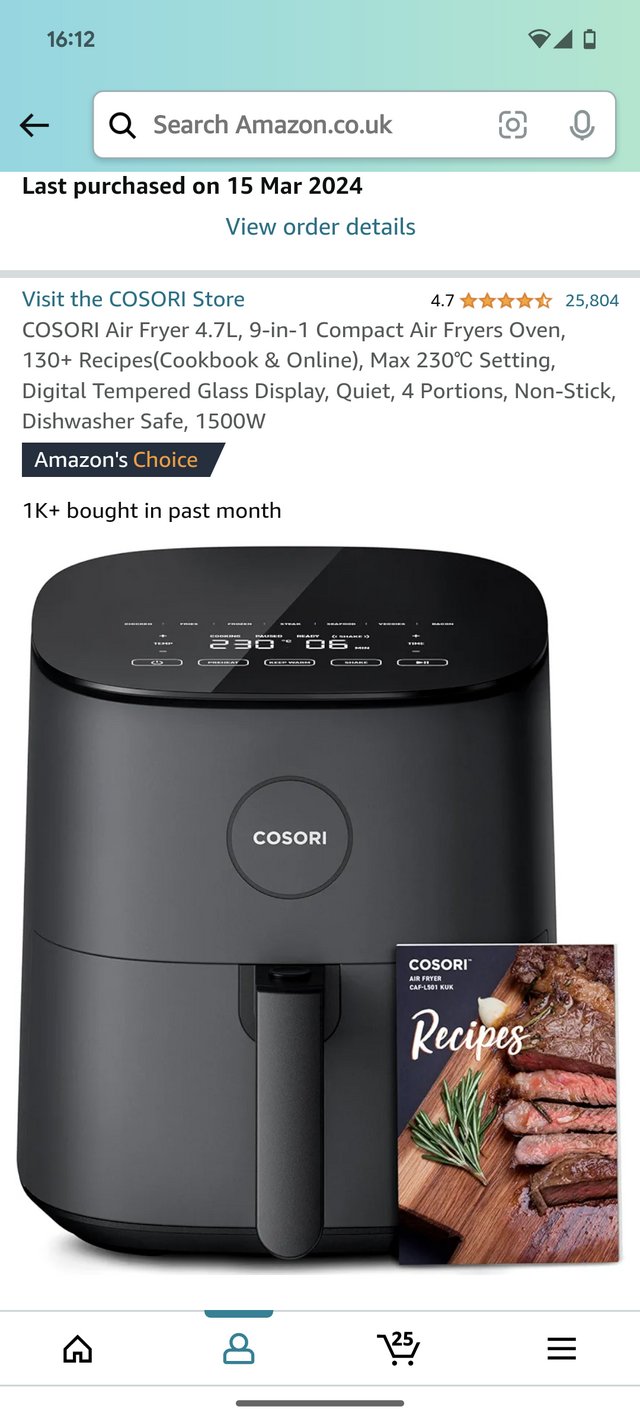 Preview of the first image of Brand New Cosori Air Fryer.