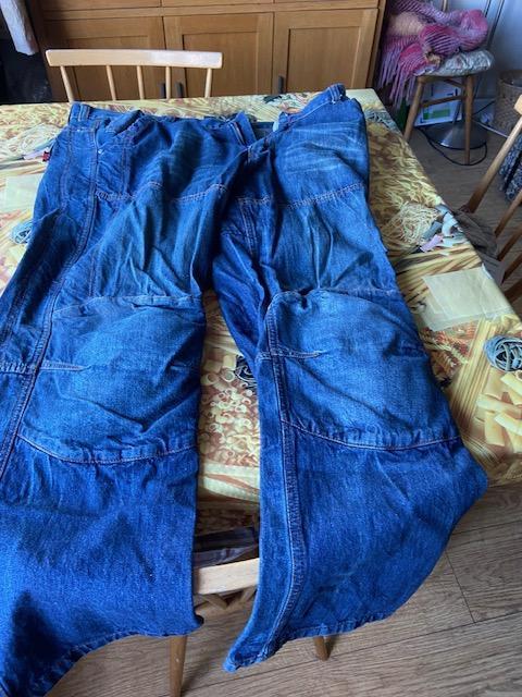 Preview of the first image of RED ROUTE MOTORCYCLE JEANS SIZE 40.