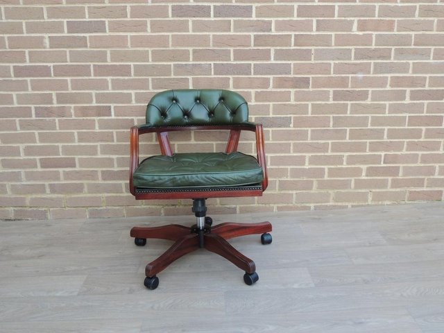 Preview of the first image of Green Padded Bankers Chair (UK Delivery).