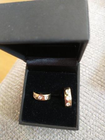 Image 1 of Women's earrings . Gold hooped