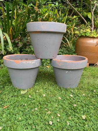 Image 3 of 3 terracotta plant pots