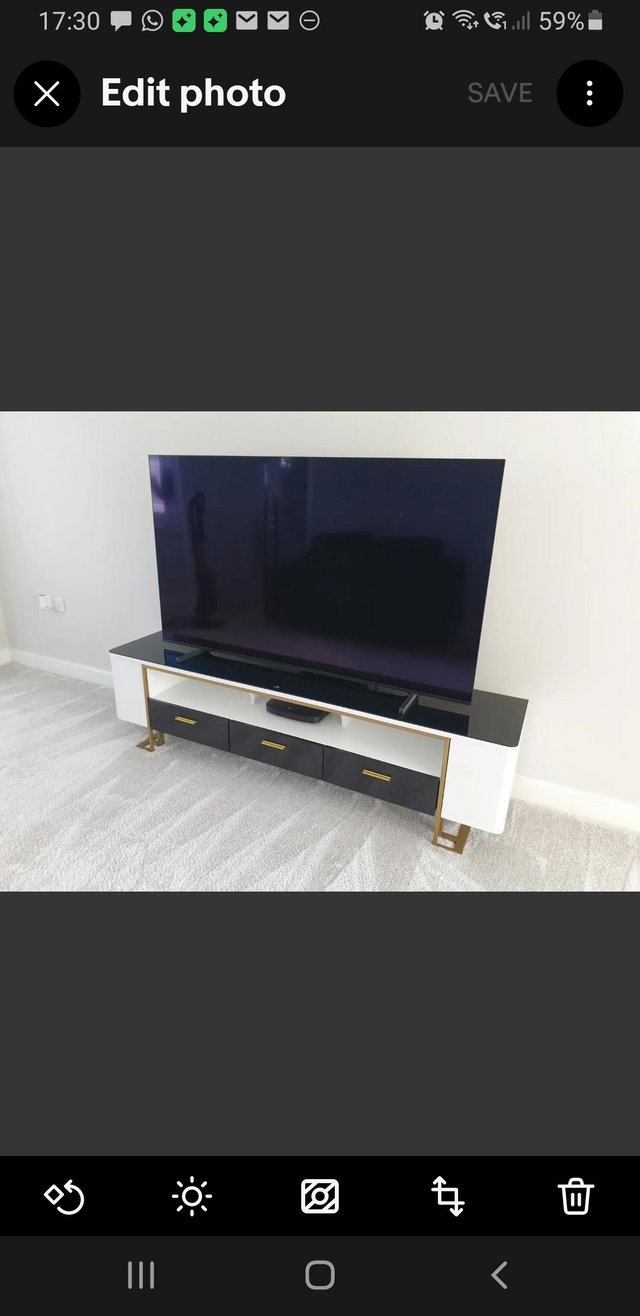 Preview of the first image of 71" Brand New TV Stand by Homary Modern Contemporary.