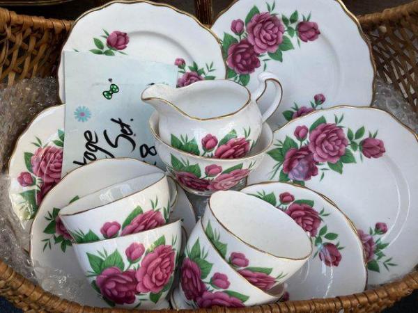 Image 2 of Vintage Mix & Match China Cups & Saucers - lots of sets