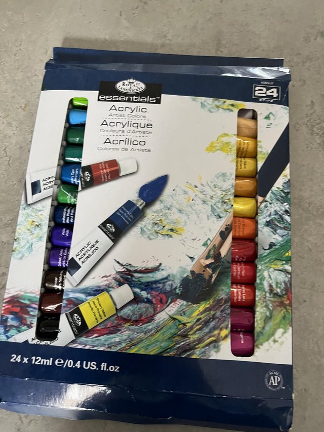 Preview of the first image of Acrylic Paint 24 Pack hardly used.