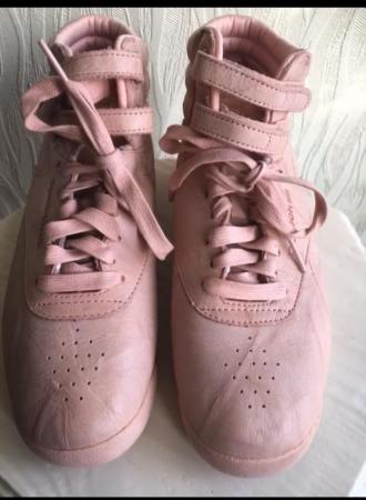 Image 13 of Trainers polish pink crinkle look Size UK 7