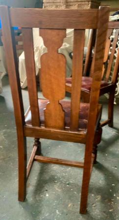 Image 2 of Five 1940s matching dining chairs