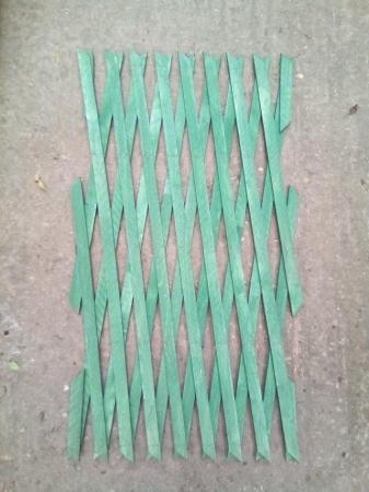 Image 1 of TRELLIS Green- EXPANDINGwood 45cm x 180cm 6 PACKS NEW