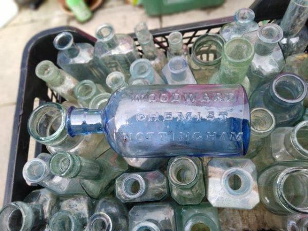 Image 1 of Victorian glass era bottles1890 to 1910uniqueprovenanc
