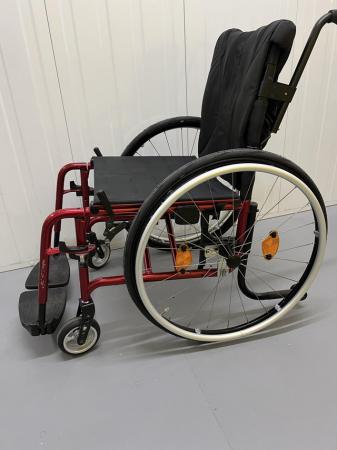 Image 3 of Kuschell Compact Folding Wheelchair & New Lightweight Wheels