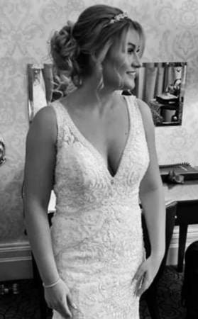Image 1 of Mori Lee Leilah Bridal Gown Wedding Dress Ivory Size 12