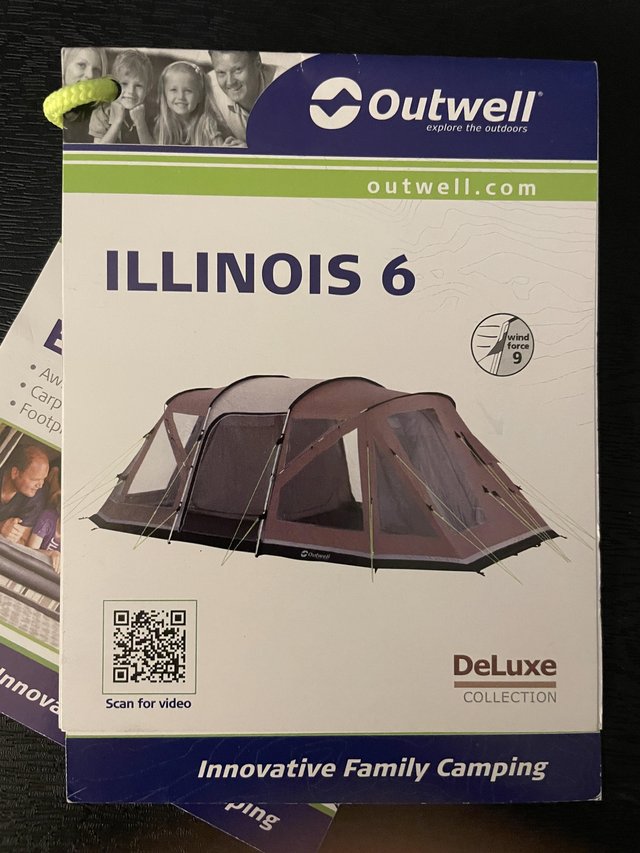 Preview of the first image of OUTWELL ILLINOIS 6 TENT AND FRONT AWNING.