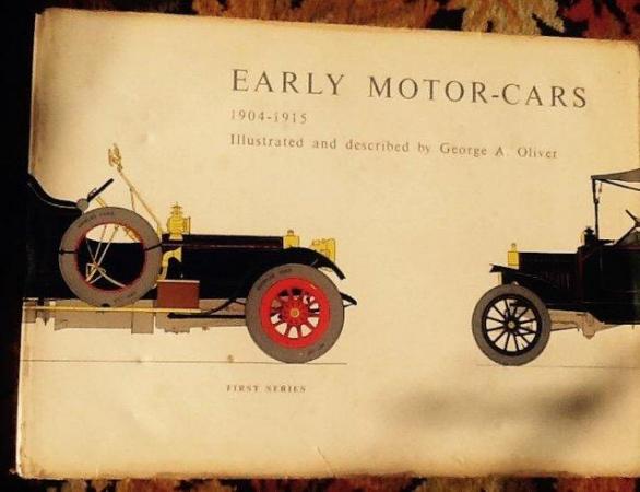 Image 2 of 2 LARGE Antique Car bookS, superb large colour plates.