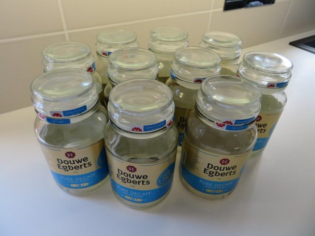 Preview of the first image of DOUWE EGBERTS EMPTY STORAGE JARS £1 EACH.