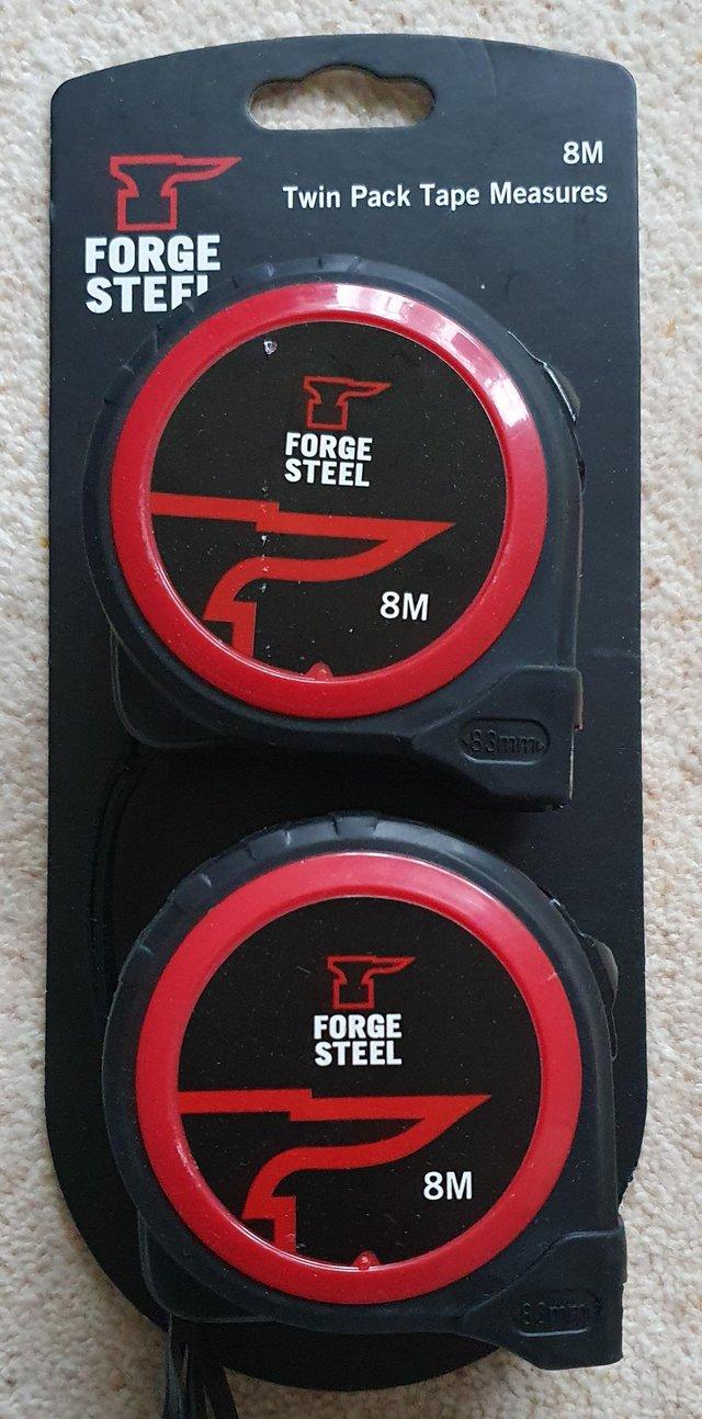 Preview of the first image of Forge Steel Tape Measure, twin pack.