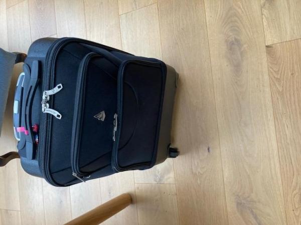 Image 2 of Aerolite black carry on suitcase