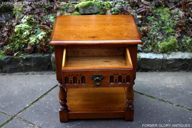 Image 84 of OLD CHARM LIGHT OAK PHONE LAMP TABLE BEDSIDE CABINET STAND