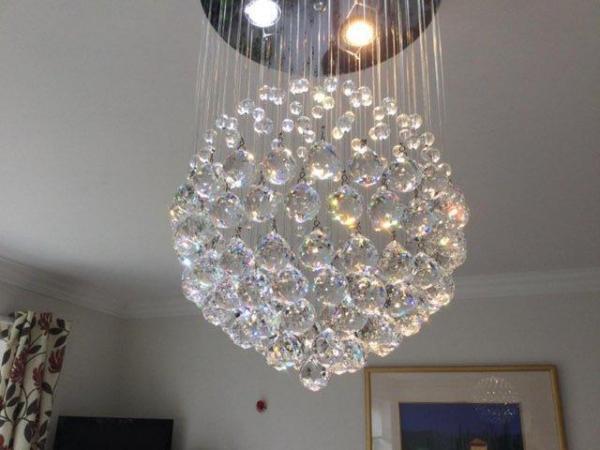 Image 1 of Beautiful crystal ceiling light fitting