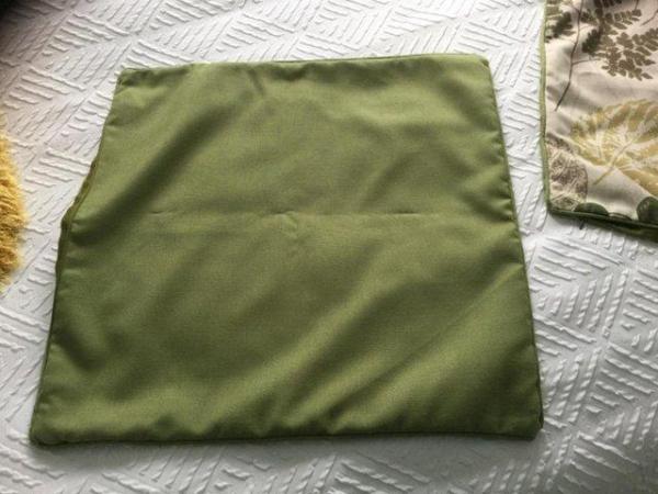 Image 7 of leaf / fern print cushions. ( pair)