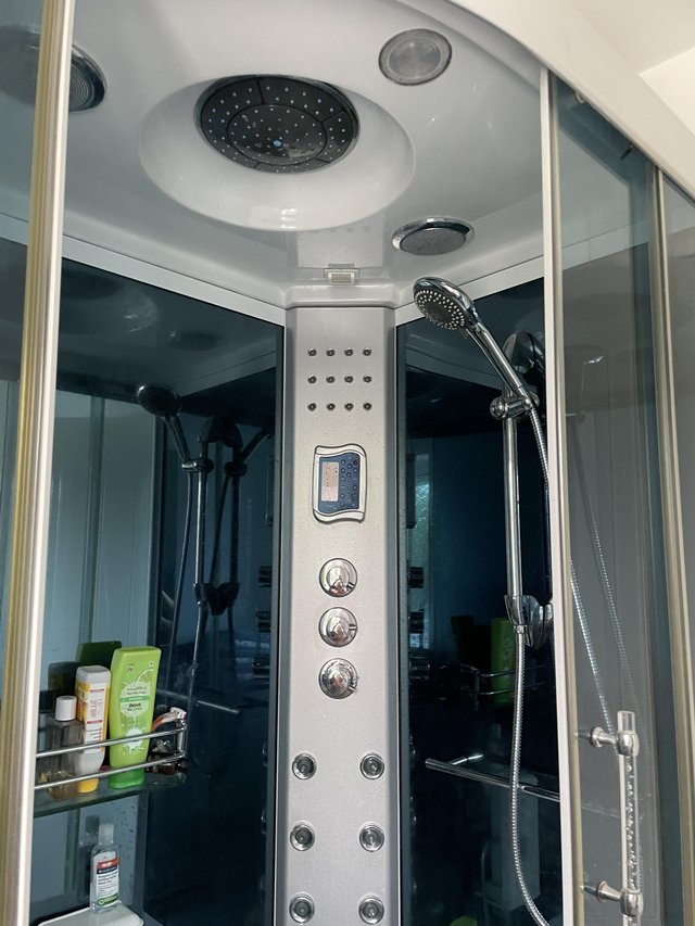 Preview of the first image of Freestanding fully enclosed steam shower cabin.