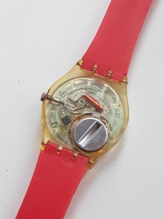 Image 3 of retro style swatch watch from 2006 box & papers new battery