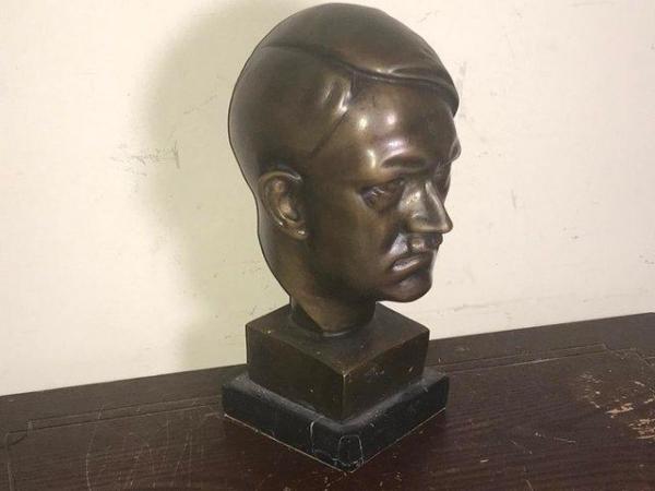 Image 3 of Adolph Hitler Bronze people’s Bust