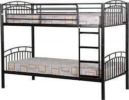 Preview of the first image of VENTURA BLACK METAL BUNK BED FRAME & WINCHESTER MATTRESSES.