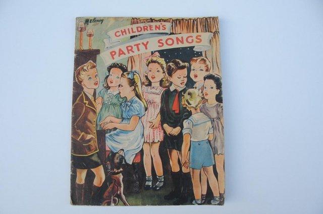 Preview of the first image of Children’s Party Songs Book First Edition Vintage 1947.