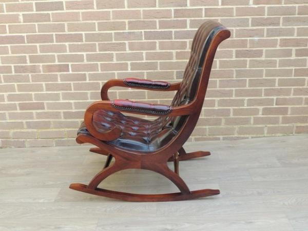 Image 8 of Chesterfield Rocking Chair Ox Blood (UK Delivery)
