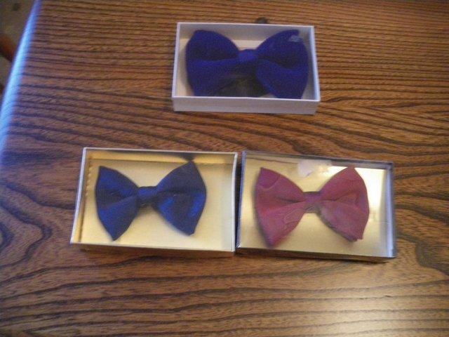 Preview of the first image of BOW TIES - DICKIE BOWS - 2 NEW -1 USED.
