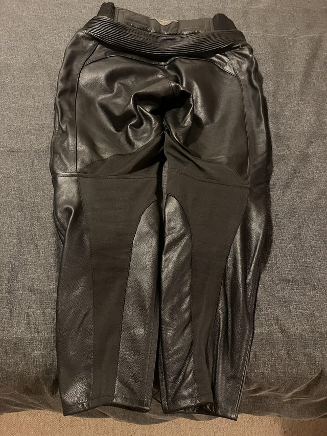Preview of the first image of Leather motorcycle trousers.