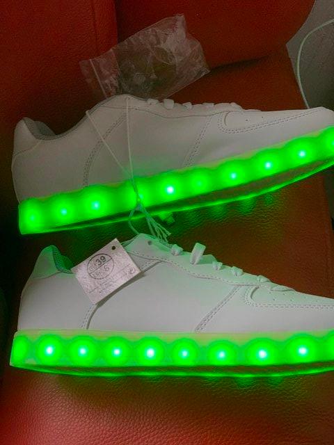 Preview of the first image of ladies led light up trainers new.