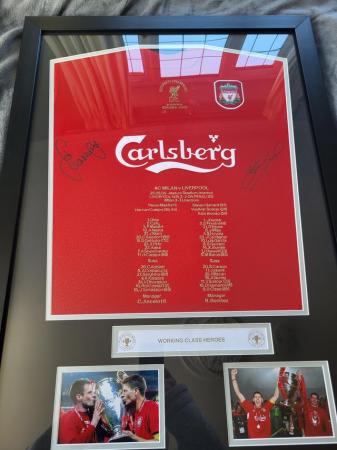 Image 2 of Steven Gerrard and Jamie Carragher signed framed Liverpool S