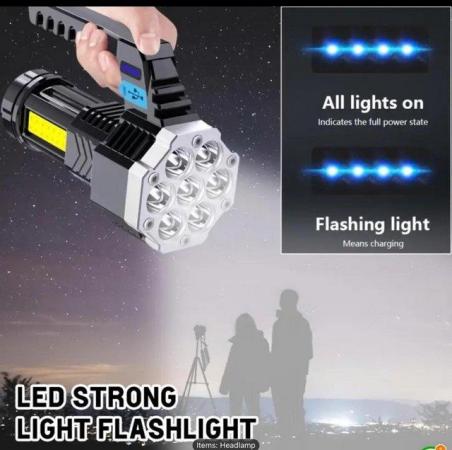Image 3 of Rechargeable Cob Side Light - Powerful Handheld Lantern with