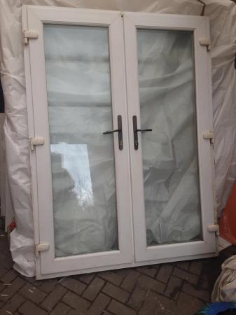Image 3 of Pvc french doors mint like new