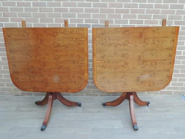 Image 13 of Burr Wood Extendable Dining Table + 6 Chairs (UK Delivery)