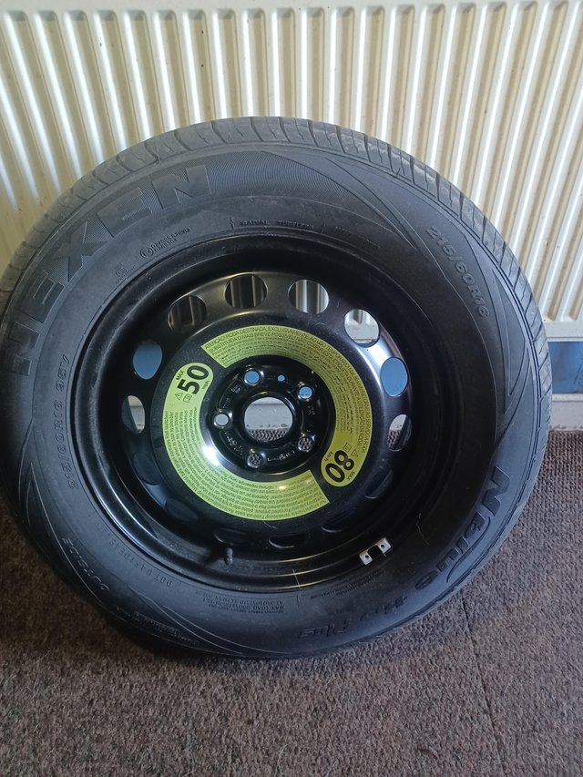 Preview of the first image of AS NEW SPARE WHEEL FOR SKODA KAROQ AND JACK.