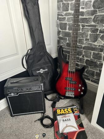 Image 2 of Bass guitar, amp and extras