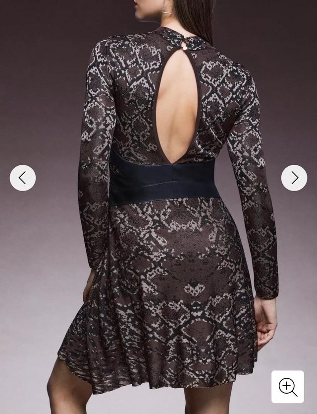 Preview of the first image of Karen Millen Jacquard Dress.
