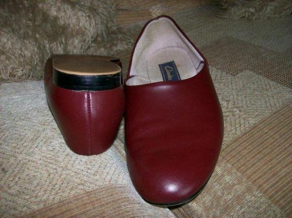 Image 2 of Clarks Slippers. Size 10.5. Coated Leather (C129)