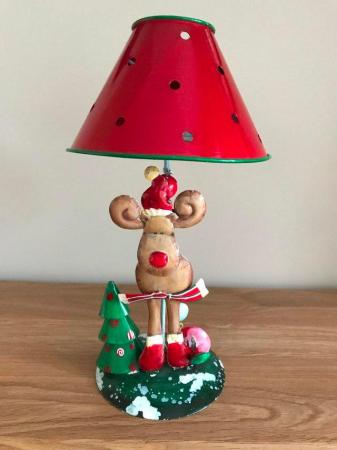 Image 1 of Christmas Reindeer Tea Light Lantern