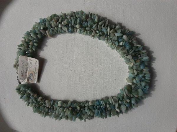 Image 1 of Amazonite Necklace Silver clasp
