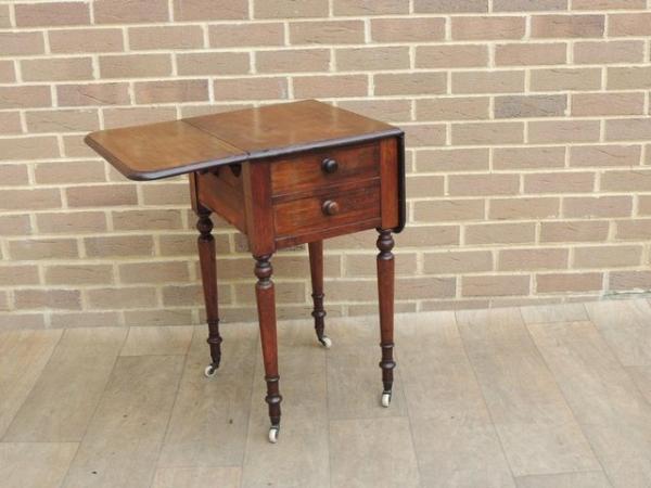 Image 8 of Edwardian Extendable Side Table (UK Delivery)