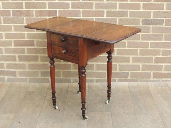 Image 9 of Edwardian Extendable Side Table (UK Delivery)