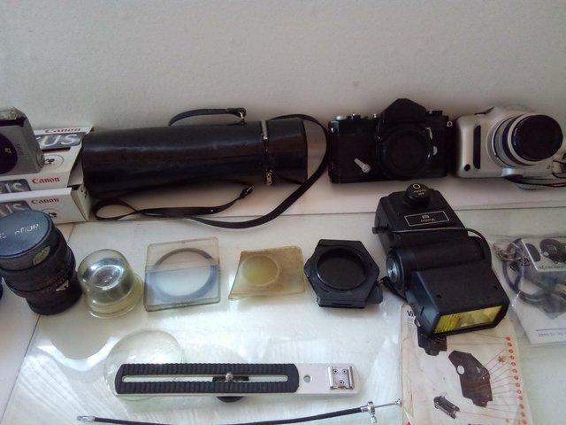 Preview of the first image of Two Cameras and various lenses..