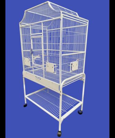 Image 5 of Parrot-Supplies Tampa Parrot Cage With Stand White