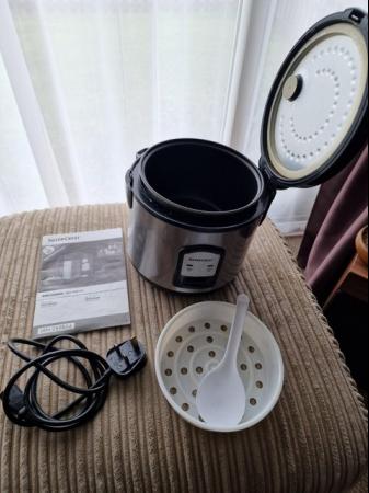 Image 1 of SilverCrest Rice Cooker with Stream Tray + Manual