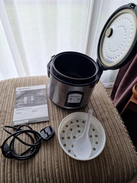 Preview of the first image of SilverCrest Rice Cooker with Stream Tray + Manual.
