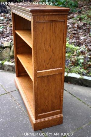 Image 6 of AN OLD CHARM VINTAGE OAK OPEN BOOKCASE CD DVD CABINET STAND