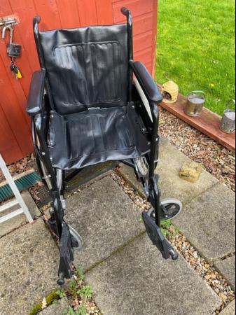 Image 3 of Lightweight self propelled wheelchair 18 inch seat