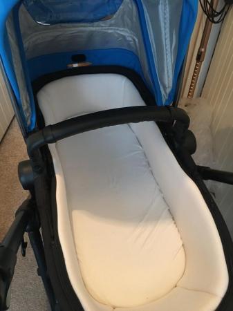 Image 1 of Silver cross buggy in blue